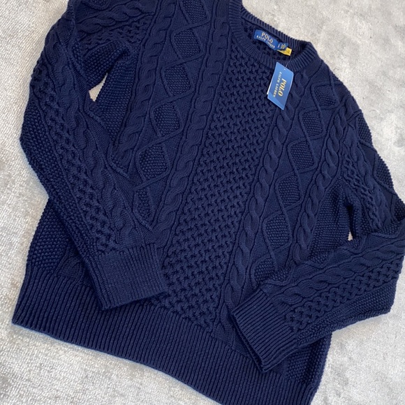 Polo Ralph Lauren fisherman knit Cotton sweater - Picture 3 of 3